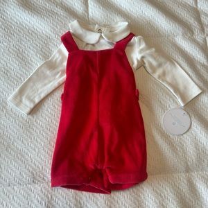 Edgehill Pan Long Sleeve Velvet‎ Shortall Set - NWT